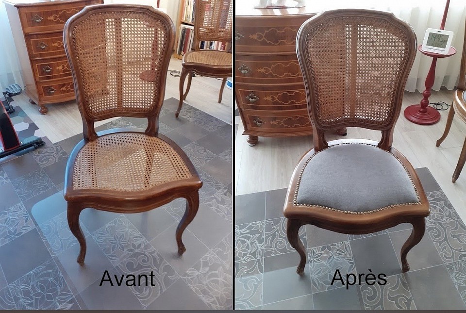 Nous pouvons également modifier vos Chaises cannées et adapter du tissu